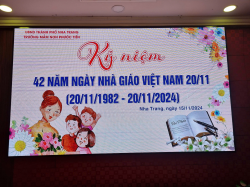 Ngày nhà giáo VN 20/11 - NH 2024 - 2024