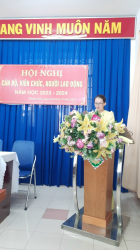 Hình ảnh HỘI NGHỊ VIÊN CHỨC- NGƯỜI LAO ĐỘNG 2023-2024