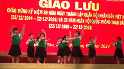 Hình ảnh GIAO LƯU KỶ NIỆM NGÀY TLQĐNDVN 22/12 NH 2024-2025