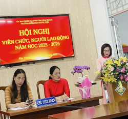 Hình ảnh HỘI NGHỊ CB.VC.NLĐ NĂM HỌC 2025-2026