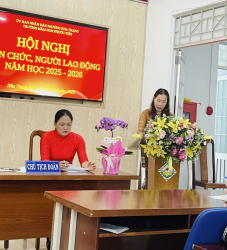 Hình ảnh HỘI NGHỊ CB.VC.NLĐ NĂM HỌC 2025-2026